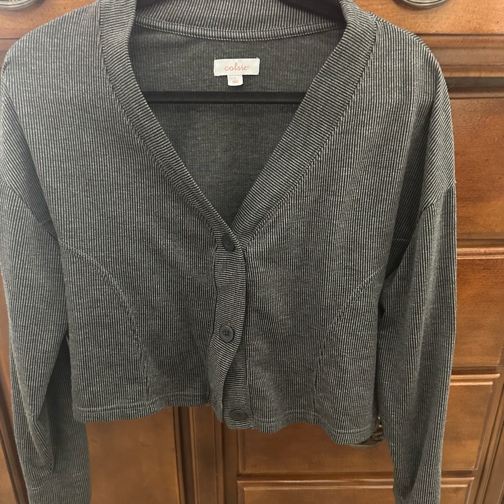 Colsie Women's Gray Cardigan Sweater